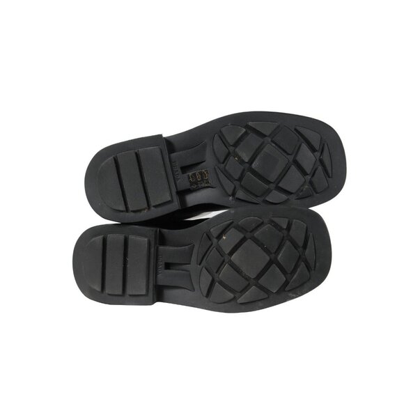 Prada Mens Chunky Square Toe Boots US 7.5 UK6.5 Black Leather Runway Ankle High - Picture 11 of 13